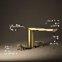 Kohler 73081-3-2MB Composed Deck Mount Bath Faucet Cross