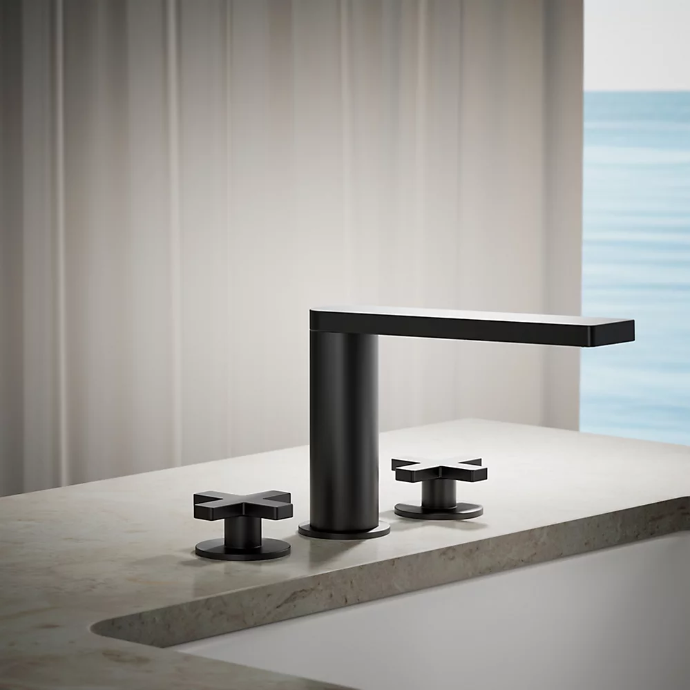 Kohler 73081-3-BL Composed Deck-Mount Bath Faucet Cross