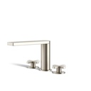 Kohler 73081-3-BN Composed Deck-Mount Bath Faucet Cross
