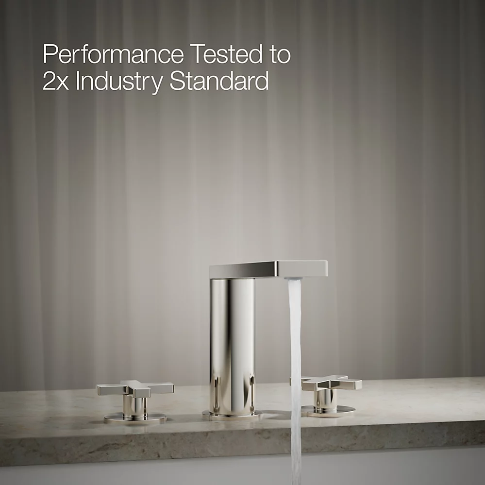Kohler 73081-3-SN Composed Deck-Mount Bath Faucet Cross