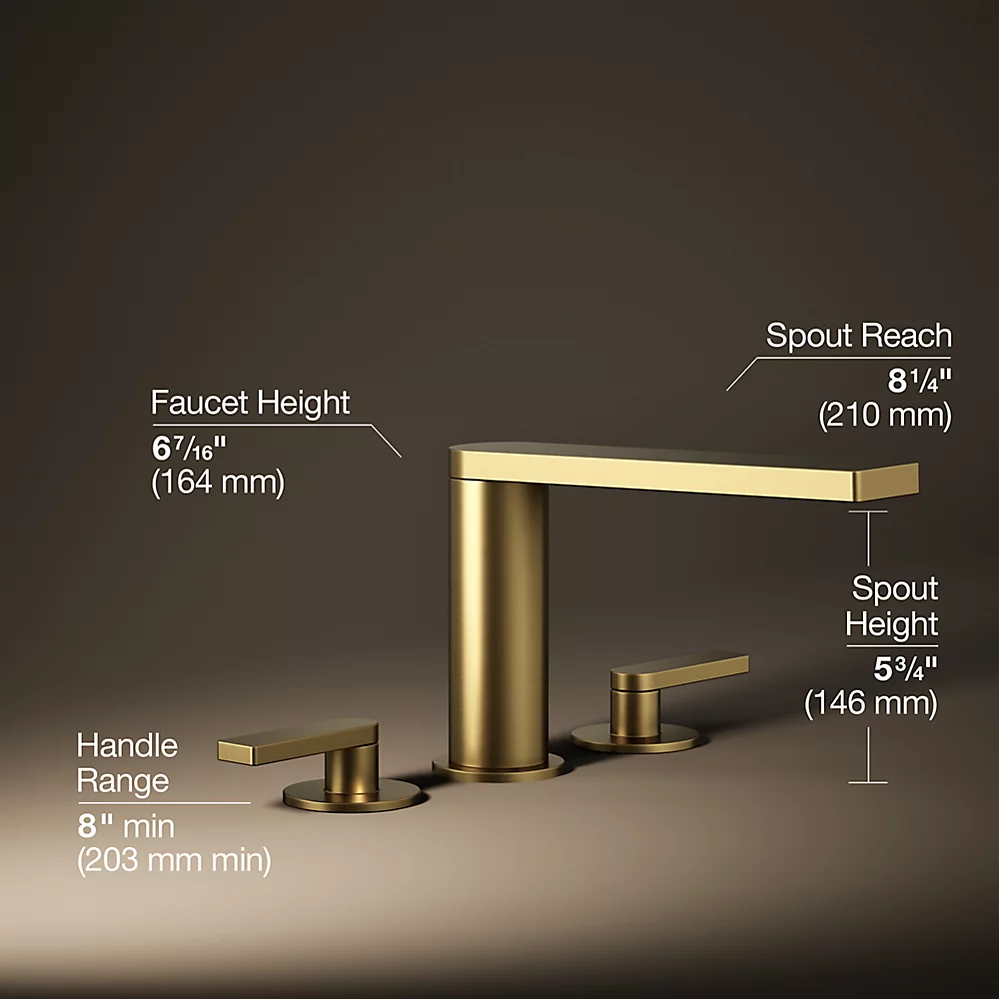 Kohler 73081-4-2MB Composed Deck Mount Bath Faucet Lever