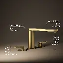 Kohler 73081-4-2MB Composed Deck Mount Bath Faucet Lever