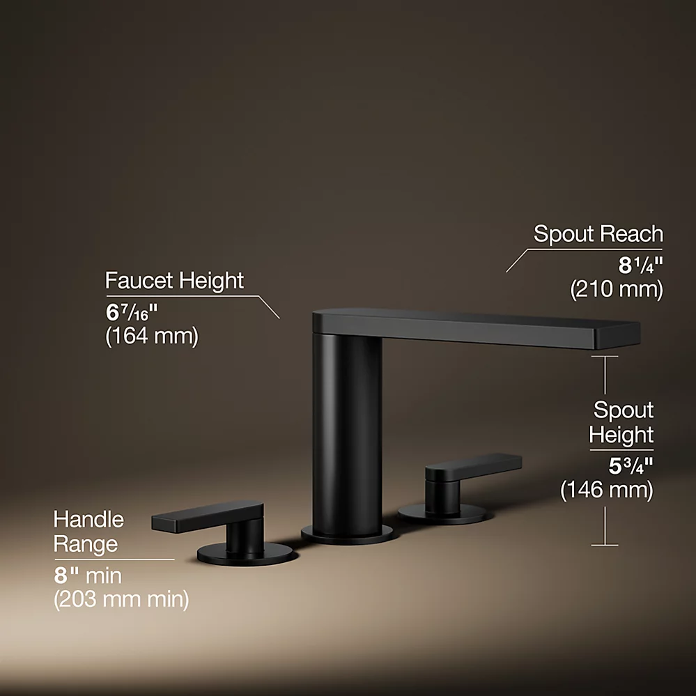 Kohler 73081-4-BL Composed Deck-Mount Bath Faucet Lever