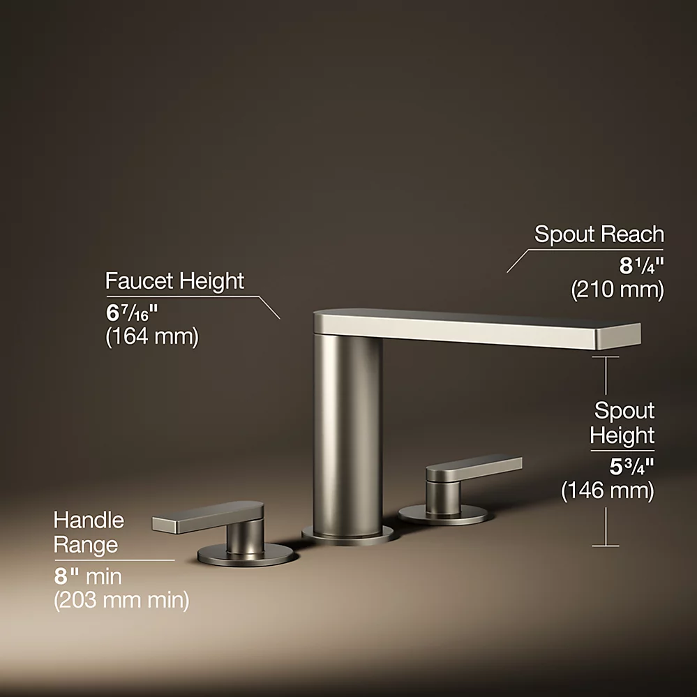 Kohler 73081-4-BN Composed Deck-Mount Bath Faucet Lever