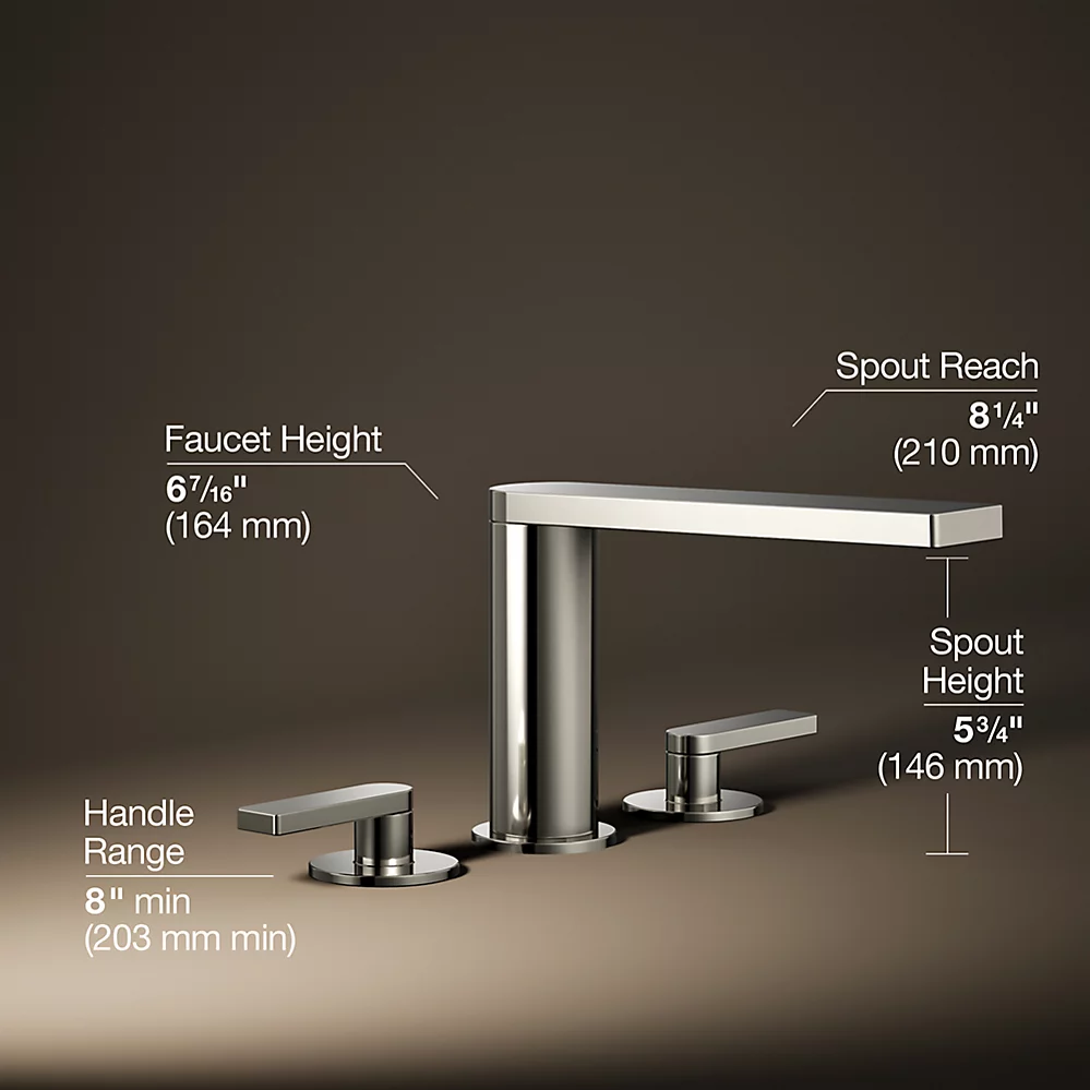 Kohler 73081-4-SN Composed Deck-Mount Bath Faucet Lever