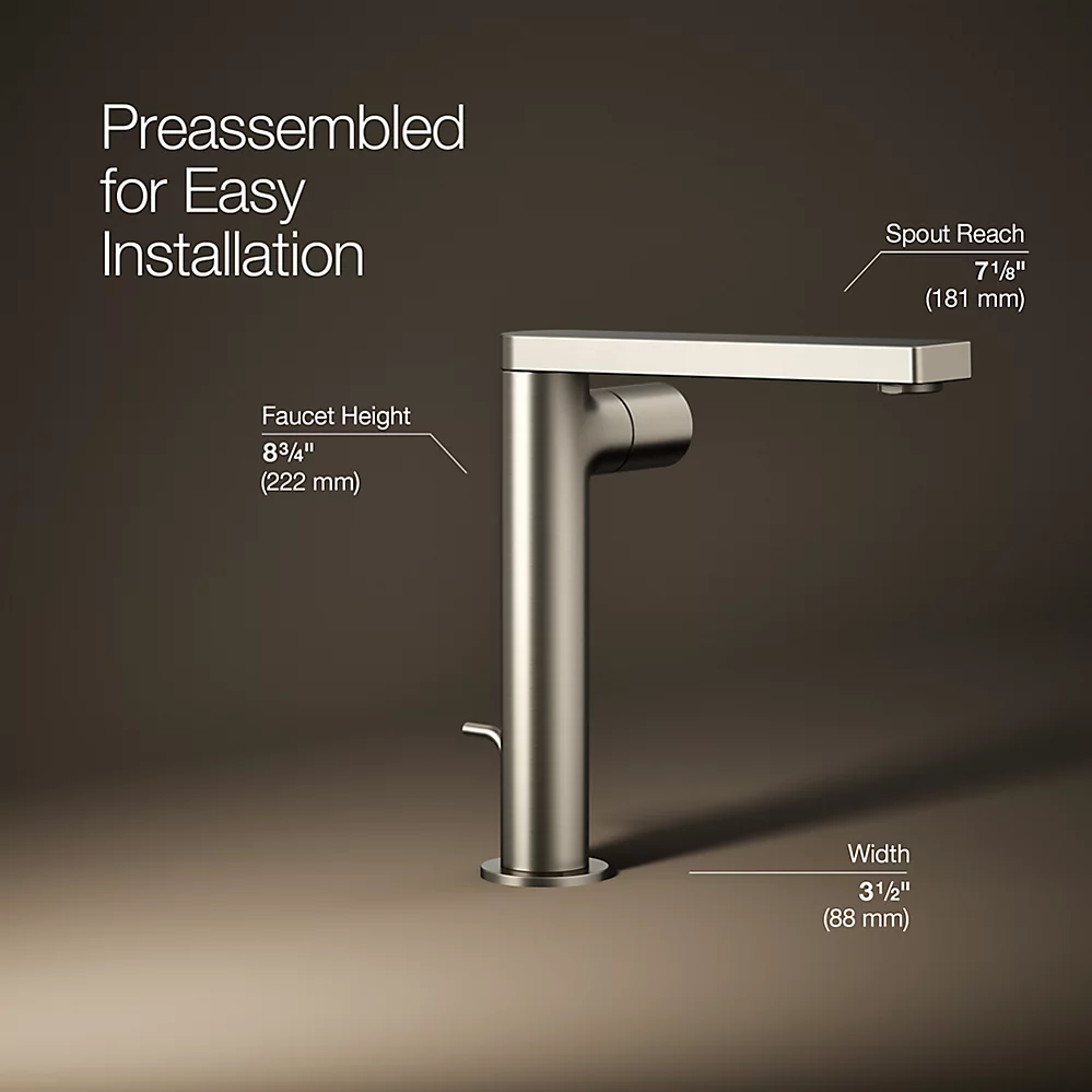 Kohler 73159-7-BN Composed Tall Single-Hdl Faucet Cyl
