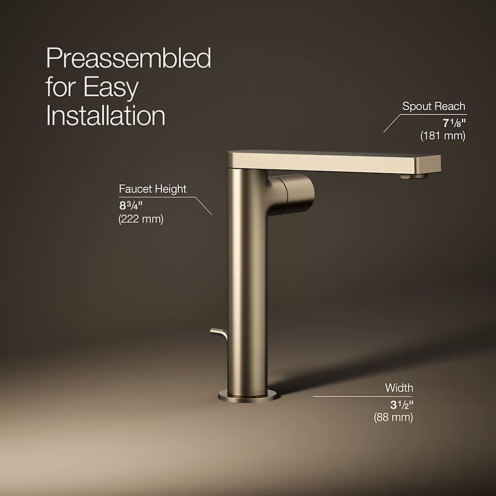 Kohler 73159-7-BV Composed Tall Single-Hdl Faucet Cyl