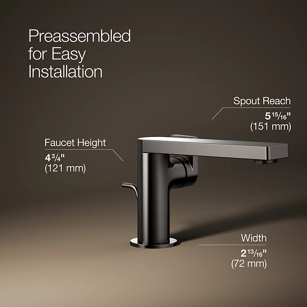 Kohler 73167-4-TT Composed Sh Lav Faucet Side Lever