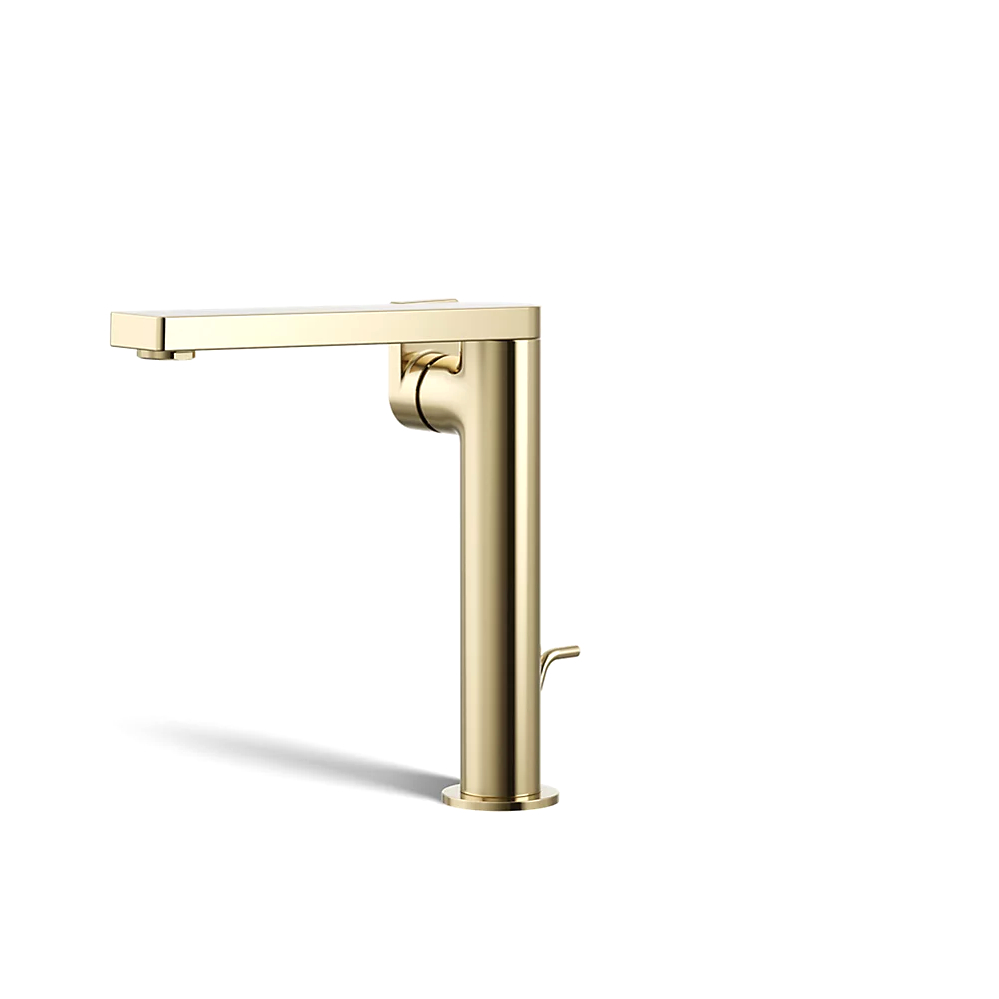 Kohler 73168-4-AF Composed Tall Single-Handle Faucet Lever Vibrant French Gold
