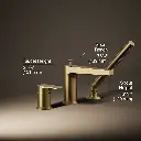 Kohler 74032-4-2MB Taut 3Hole Bath Filler W/Handshower