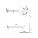 Gessi 59148 Rilievo Wall Mounted Adjustable Shower Head Chrome 2