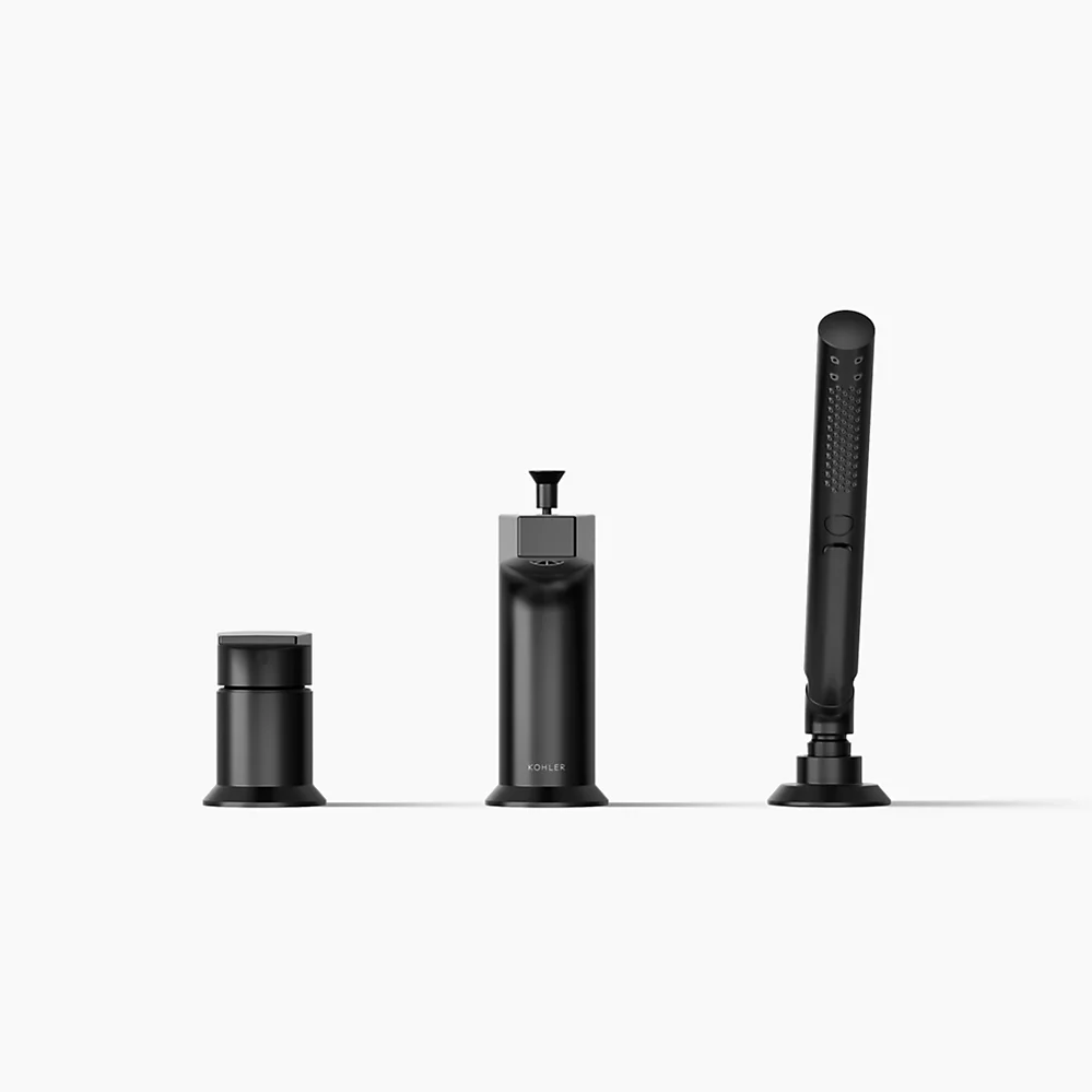 Kohler 74032-4-BL Taut 3Hole Bath Filler W/Handshower