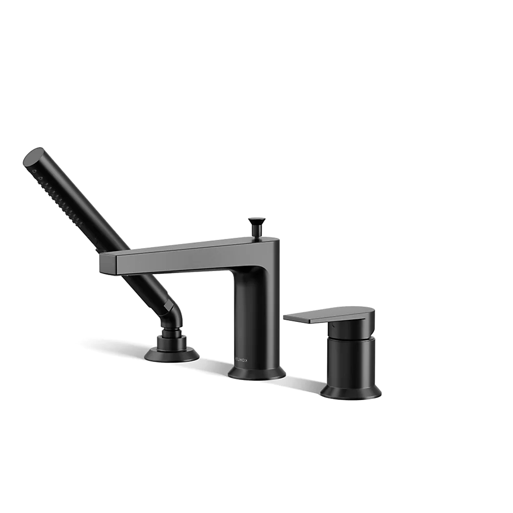 Kohler 74032-4-BL Taut 3Hole Bath Filler W/Handshower