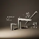 Kohler 74032-4-BN Taut 3Hole Bath Filler W/Handshower