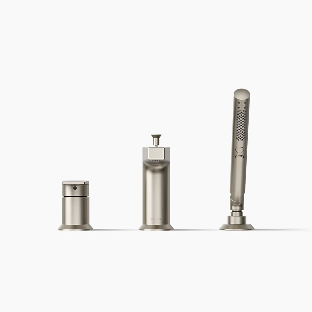 Kohler 74032-4-BN Taut 3Hole Bath Filler W/Handshower