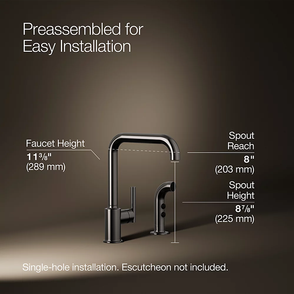 Kohler 7508-TT Purist Primary Swing Spout W/Spray