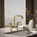 Kohler 7547-4-2MB Purist Deck-Mount Bridge Faucet