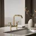 Kohler 7547-4-AF Purist Deck-Mount Bridge Faucet