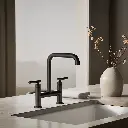 Kohler 7547-4-BL Purist Deck-Mount Bridge Faucet