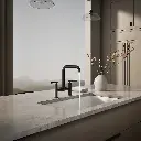 Kohler 7547-4-BL Purist Deck-Mount Bridge Faucet
