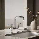 Kohler 7547-4-CP Purist Deck Mount Bridge Faucet