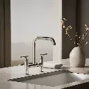 Kohler 7547-4-SN Purist Deck-Mount Bridge Faucet