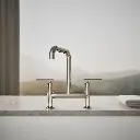 Kohler 7547-4-SN Purist Deck-Mount Bridge Faucet