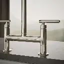 Kohler 7547-4-SN Purist Deck-Mount Bridge Faucet