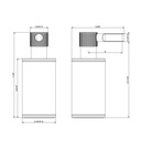 Gessi 58537 Inciso Standing Soap Dispenser Holder Chrome 2