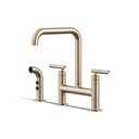 Kohler 7548-4-BV Purist Deck-Mount Bridge Fct,W/Spray