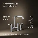 Kohler 7548-4-CP Purist Deck-Mount Bridge Fct,W/Spray