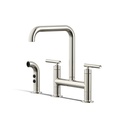 Kohler 7548-4-SN Purist Deck-Mount Bridge Fct,W/Spray