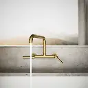 Kohler 7549-4-2MB Purist Wall-Mount Bridge Faucet