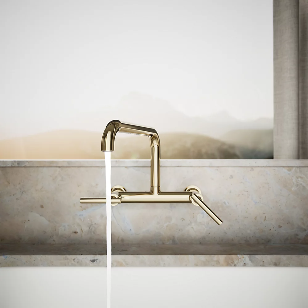 Kohler 7549-4-AF Purist Wall-Mount Bridge Faucet