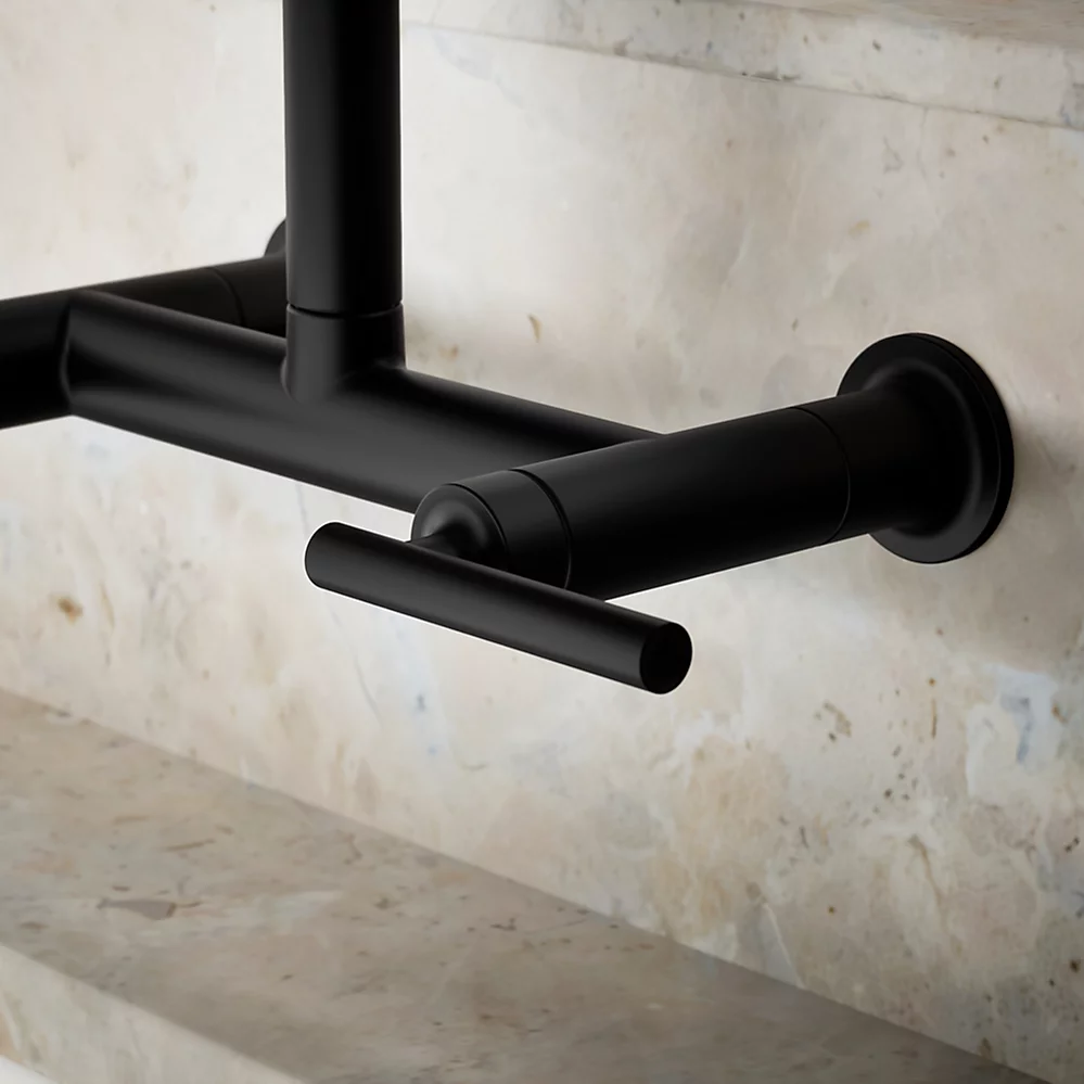 Kohler 7549-4-BL Purist Wall-Mount Bridge Faucet