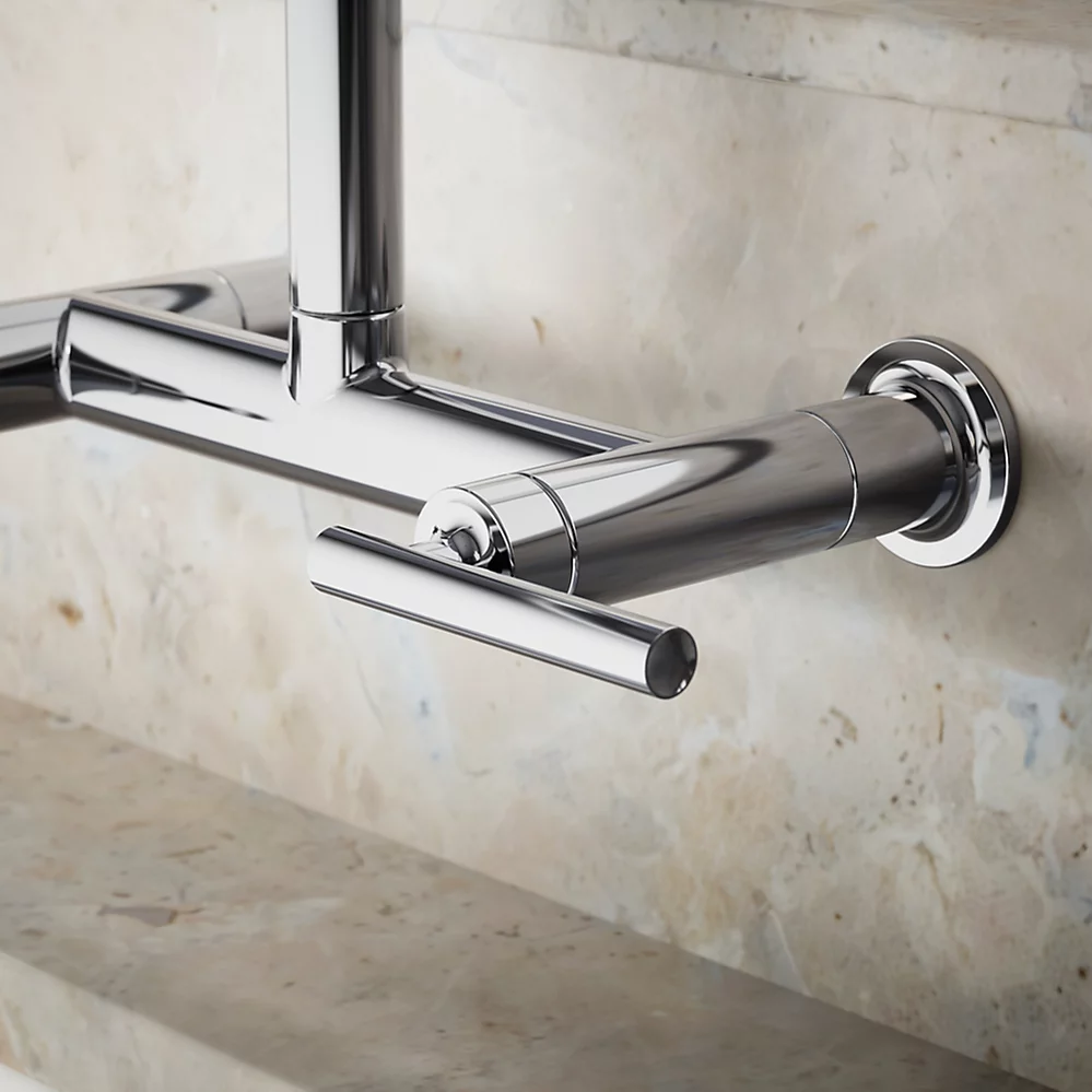 Kohler 7549-4-CP Purist Wall-Mount Bridge Faucet