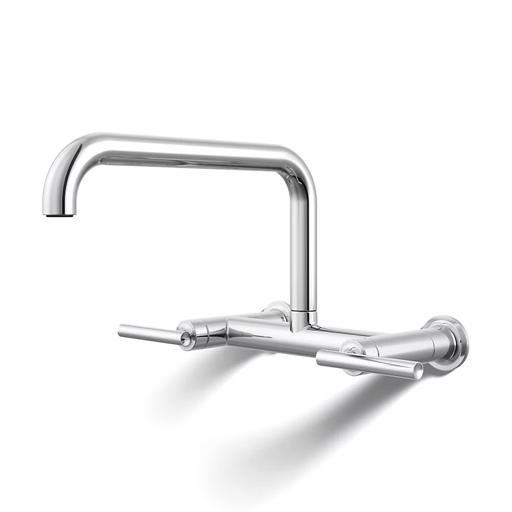 Kohler 7549-4-CP Purist Wall-Mount Bridge Faucet
