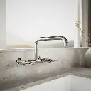 Kohler 7549-4-SN Purist Wall-Mount Bridge Faucet