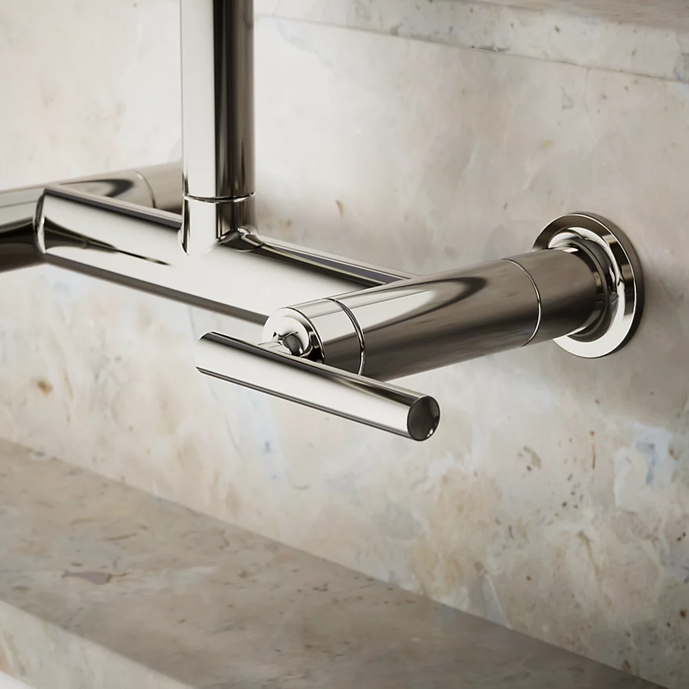Kohler 7549-4-SN Purist Wall-Mount Bridge Faucet