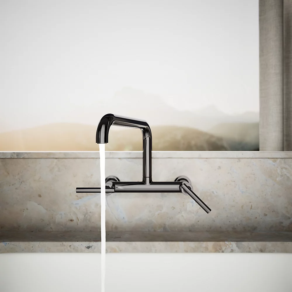 Kohler 7549-4-TT Purist Wall-Mount Bridge Faucet
