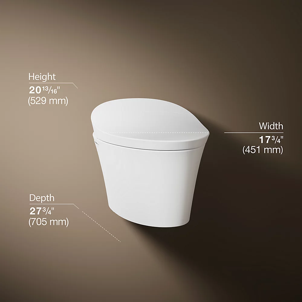 Kohler 76395-0 Veil Wh Intelligent Toilet & Face Plate