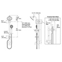 Kohler 76472-G-BN Artifacts Hydrorail-S Set, 1.75 Gpm