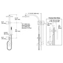 Kohler 76474-Y-BL Contemporary Round Hydrorail Kit