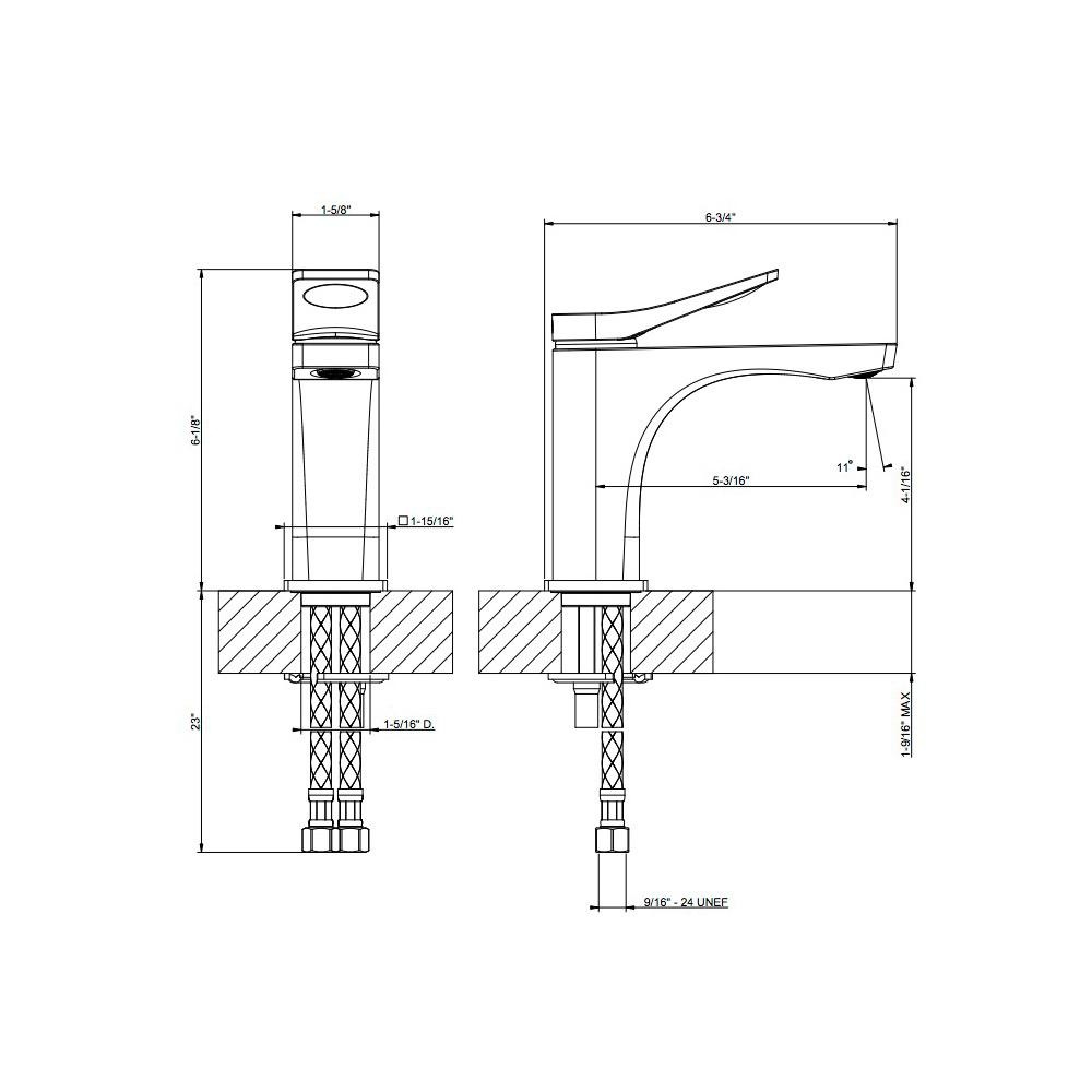 Gessi 59006 Rilievo Single Lever Washbasin Mixer Chrome 2