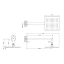 Gessi 47286 Emporio Wall Mounted Pivotable Shower Head With Arm Chrome 2