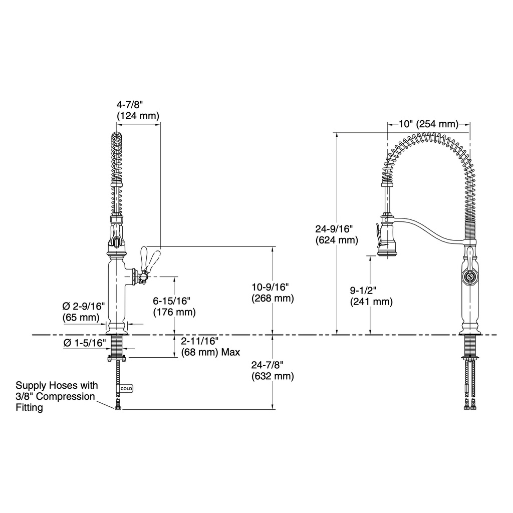 Kohler 77515-SN Tournant Pro 1H Kitchen W/ Po Spray