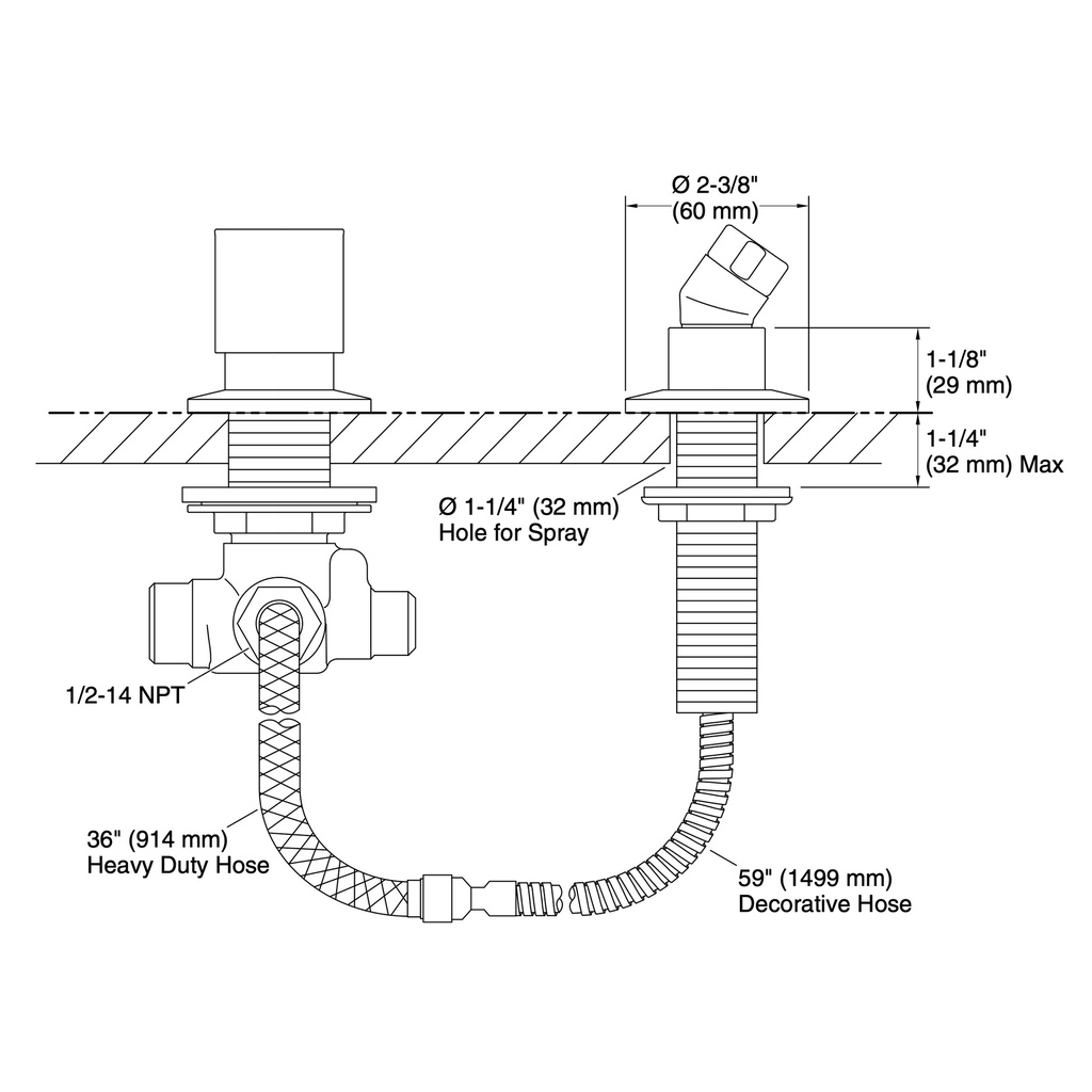 Kohler 77989-TT Components Diverter/Handshower