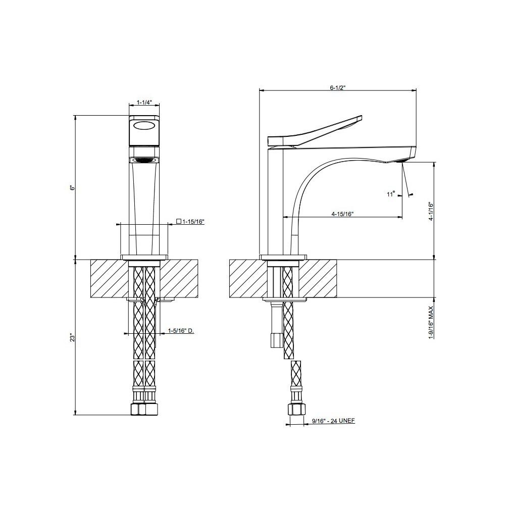 Gessi 59002 Rilievo Single Lever Washbasin Mixer Chrome 2