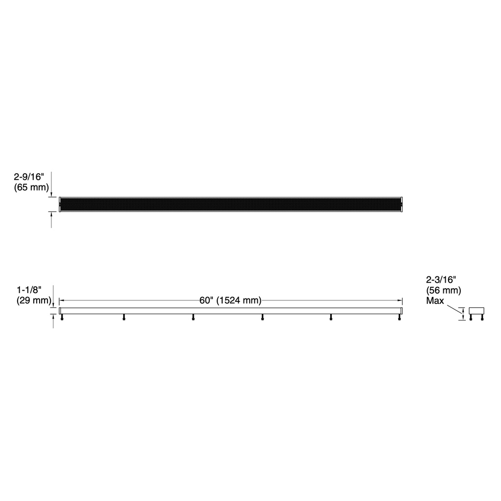 Kohler 80661-BL Perforated Grate 60 X 2.5