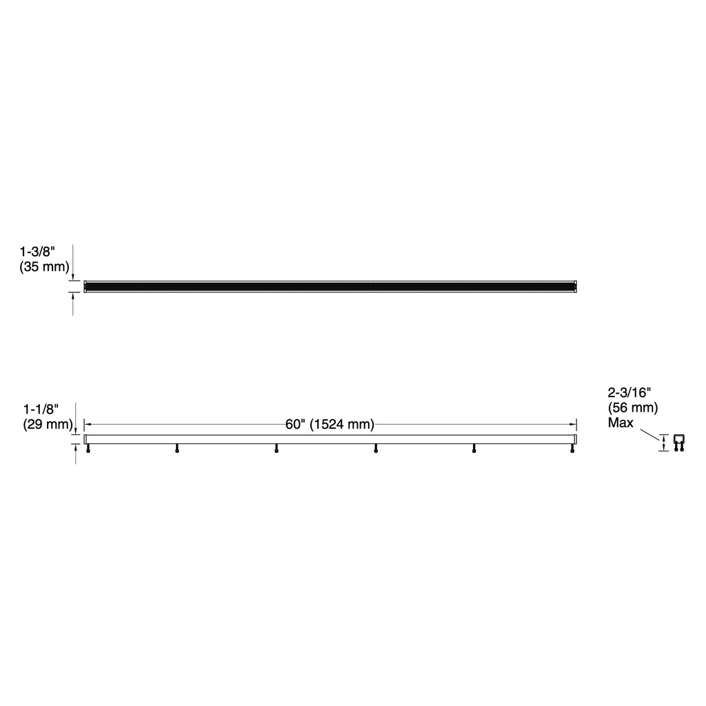 Kohler 80664-2MB Perforated Grate 60 X 1.25